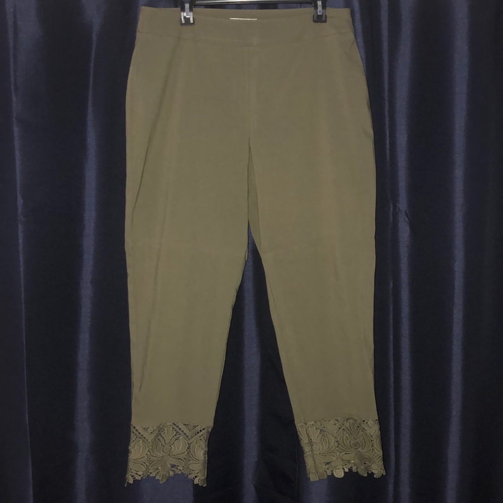 Olive green dress pants